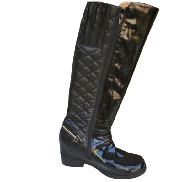 Jeffrey Campbell Quilted horsebit riding‎ boots 10 - Picture 1 of 14
